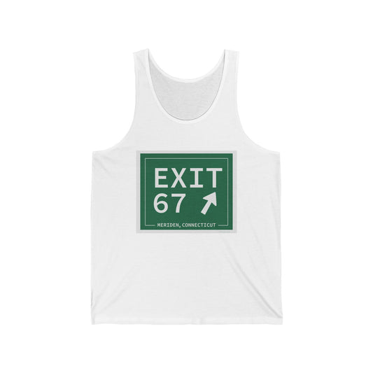 Vintage Exit 67 WCP Sign Unisex Jersey Tank Top