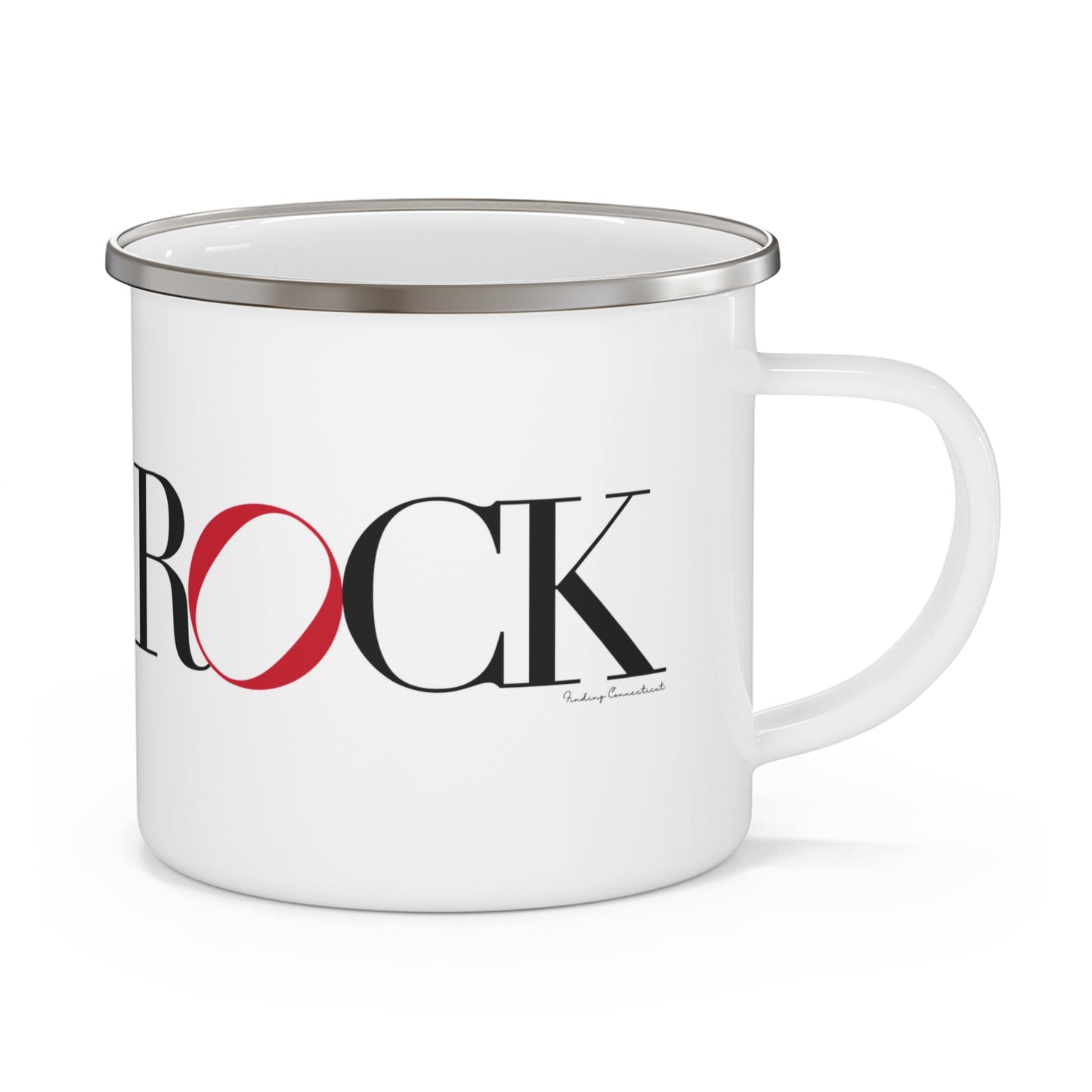 41 Tilt Black Rock  Enamel Camping Mug