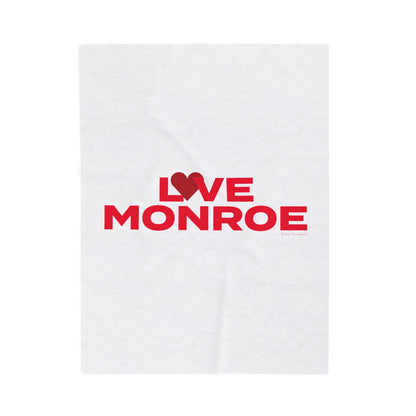 Love Monroe Velveteen Plush Blanket