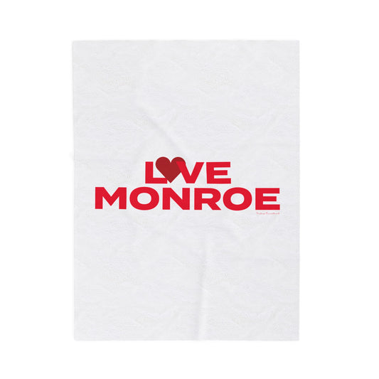 Love Monroe Velveteen Plush Blanket
