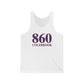 860 Colebrook Red White & Blue Unisex Jersey Tank Top
