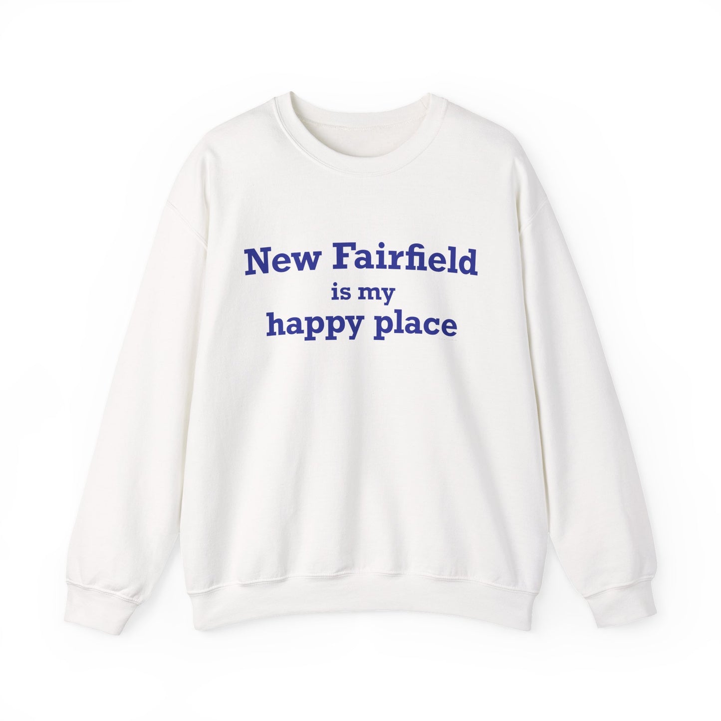 New Fairfield Is My Happy Place Unisex Heavy Blend™ Crewneck Sweatshirt