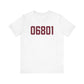 06801 Bethel Connecticut Zip Code Unisex Jersey Short Sleeve T-Shirt