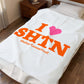 I Heart SHTN Velveteen Plush Blanket