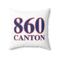 860 Canton Red, White & Blue Spun Polyester Square Pillow