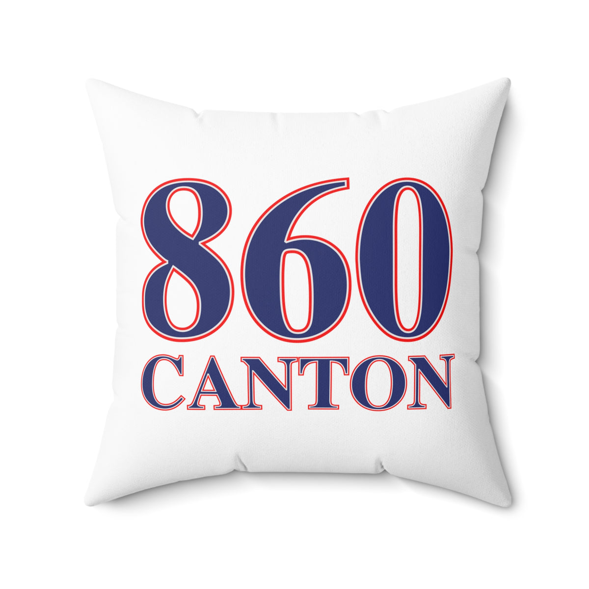 860 Canton Red, White & Blue Spun Polyester Square Pillow