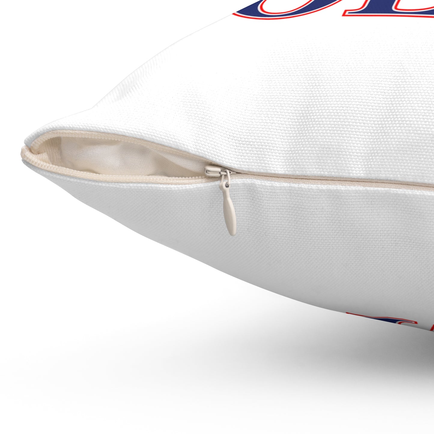 860 Bolton Red, White & Blue Spun Polyester Square Pillow