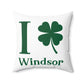 I Clover Windsor Spun Polyester Square Pillow