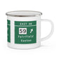 Vintage Merritt Parkway Exit 46 Sign Enamel Camping Mug