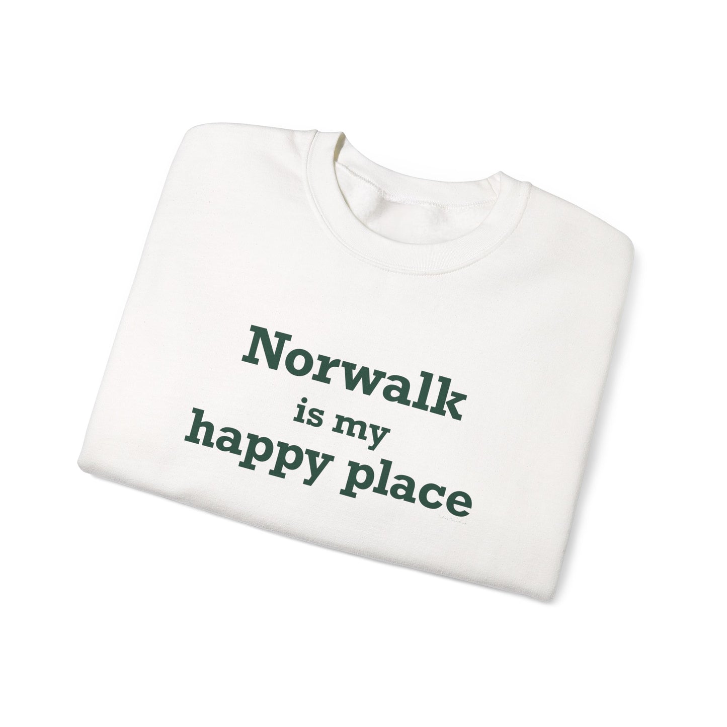 Norwalk is my Happy Place Unisex Heavy Blend™ Crewneck Sweatshirt
