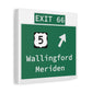 Vintage WCP Exit 66 Sign Matte Canvas, Stretched, 1.25"