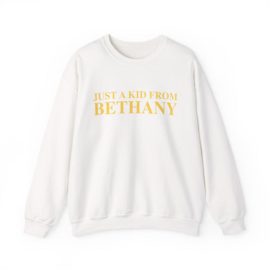 Just a kid from Bethany Unisex Heavy Blend™ Crewneck Sweatshirt