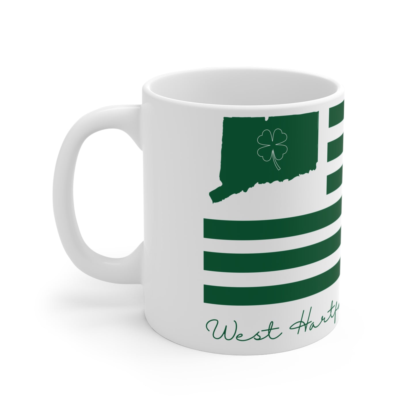 West Hartford Connecticut St. Patrick’s Day Flag Mug 11oz
