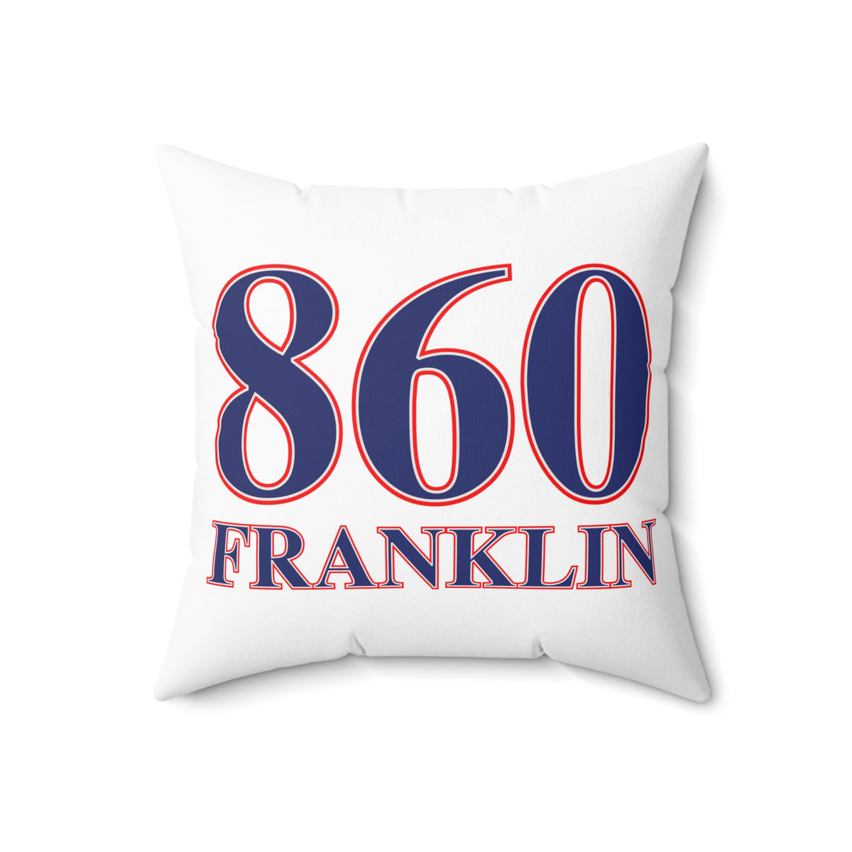 860 Franklin Red, White & Blue Spun Polyester Square Pillow