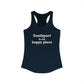 Southport is My Happy Place Women's Ideal Racerback Tank Top