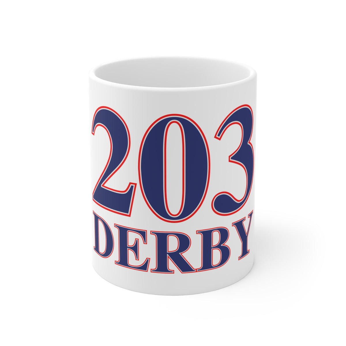 Derby Red, White & Blue Mug 11oz