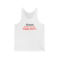 Goose Shows Are My Happy Place - Blue & Orange Unisex Jersey Tank Top