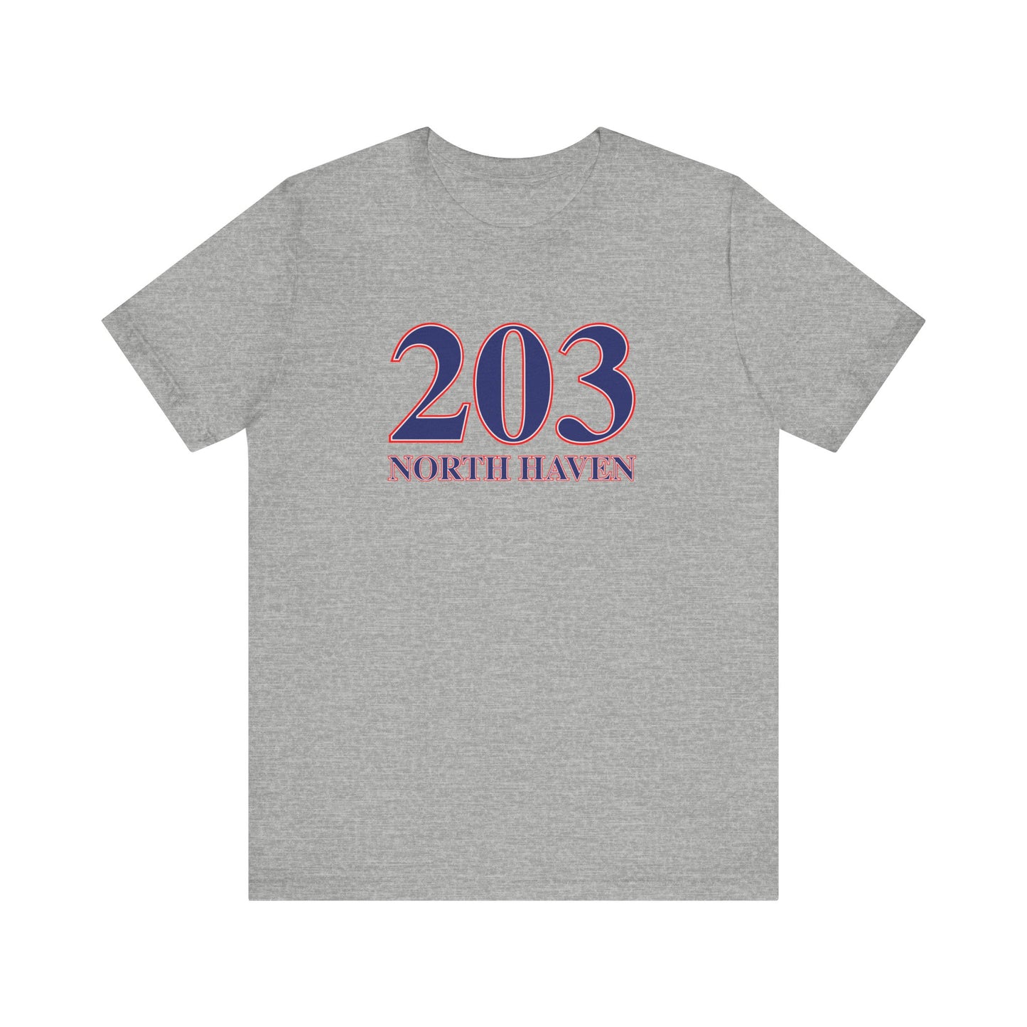 203 North Haven Red White & Blue Unisex Jersey Short Sleeve T-Shirt