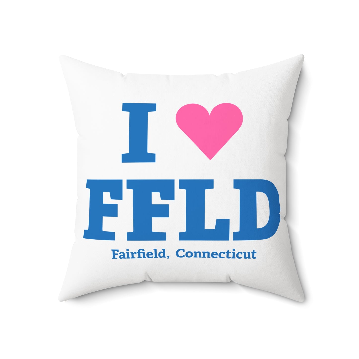 I Heart FFLD Spun Polyester Square Pillow