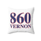 860 Vernon Red, White & Blue  Spun Polyester Square Pillow