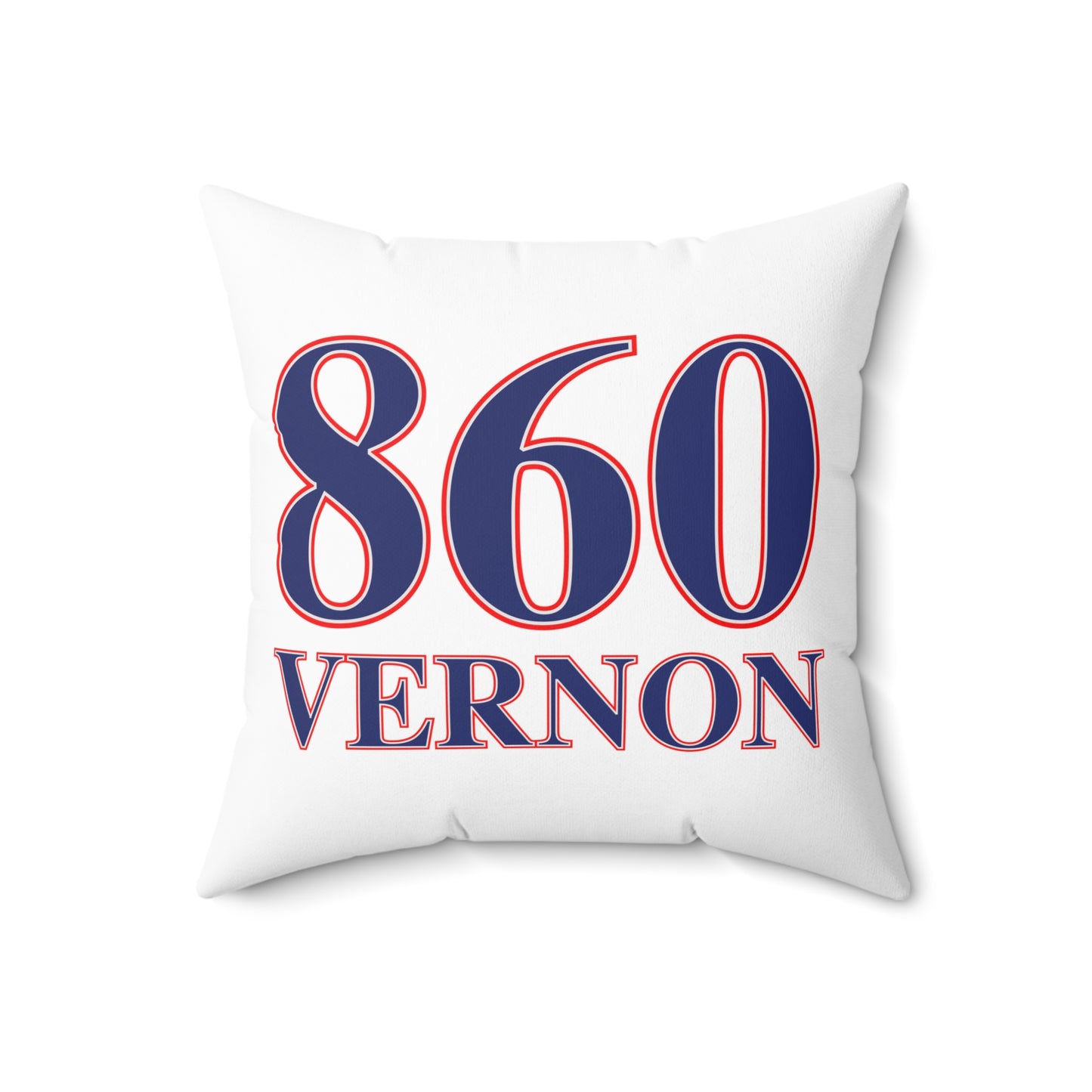 860 Vernon Red, White & Blue  Spun Polyester Square Pillow