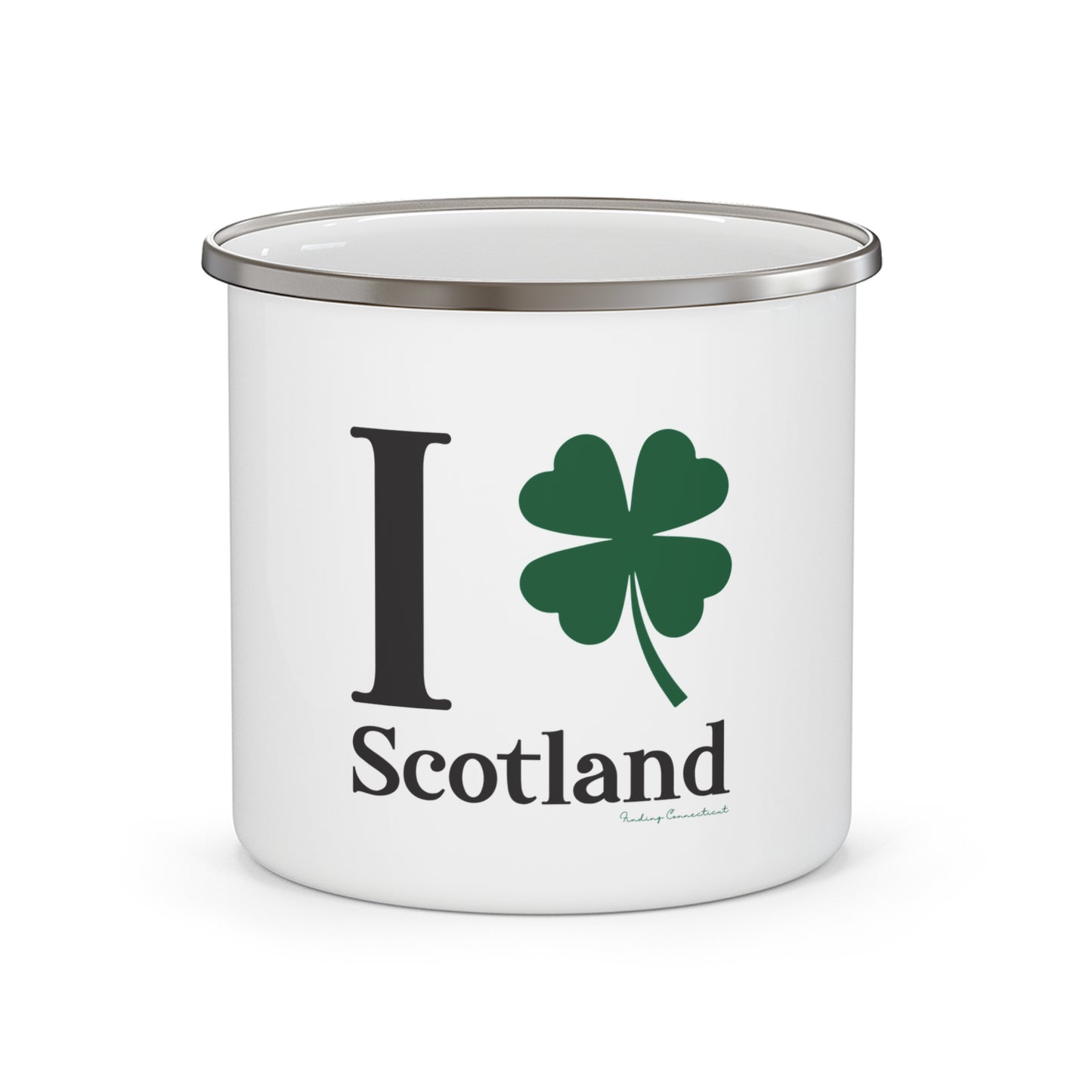 I Clover Scotland Enamel Camping Mug