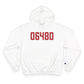 06480 Portland Connecticut Zip Code Champion Hoodie