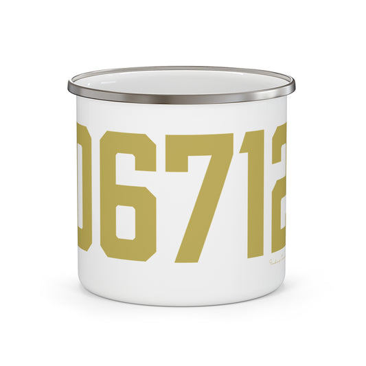 06712 Prospect Connecticut Zip Code Enamel Camping Mug