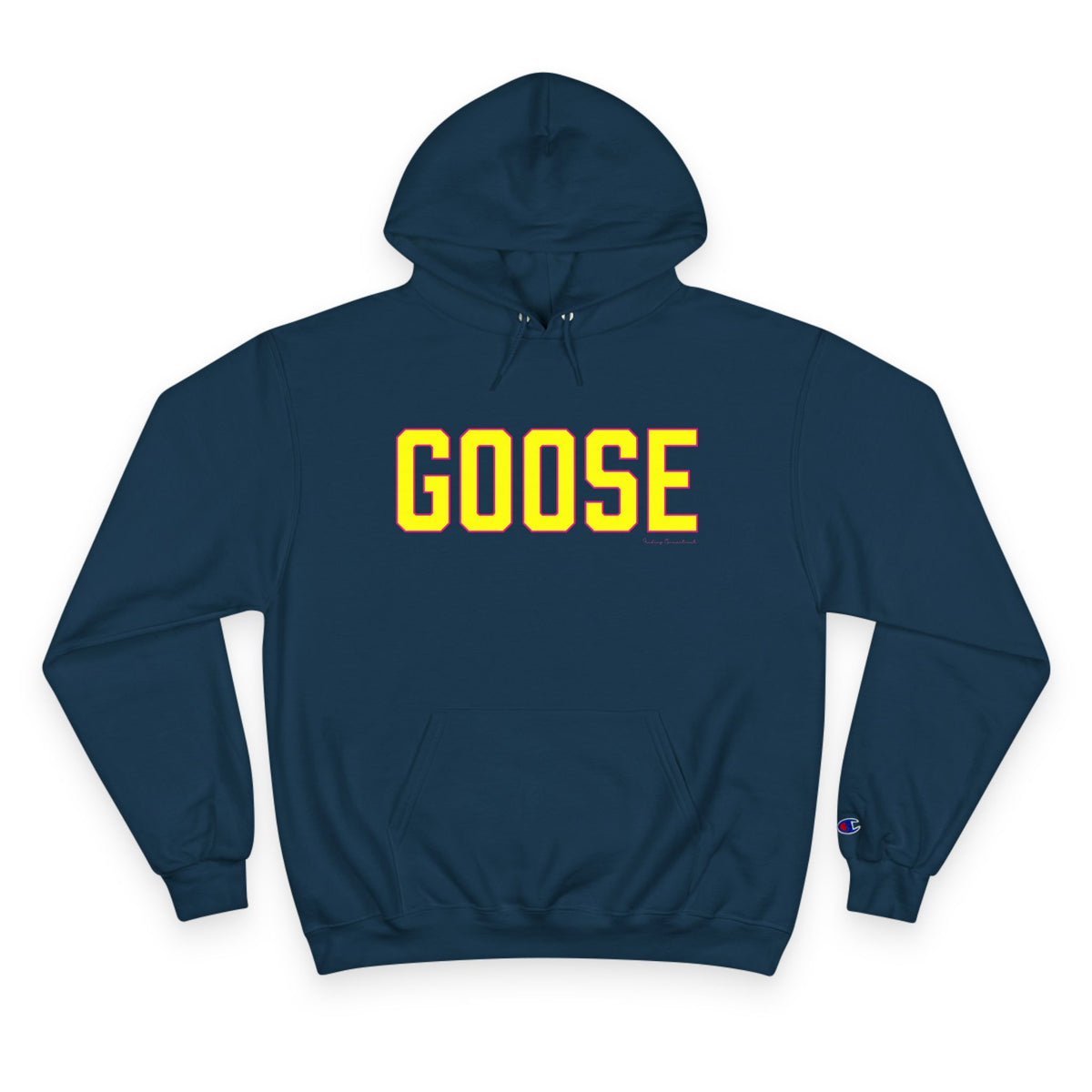 Goose ZIp Code Yellow & Pink  Champion Hoodie