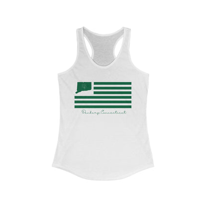 Danbury Connecticut St Patrick’s Day Flag Women's Ideal Racerback Tank Top