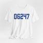 06247 Hampton Connecticut Zip Code Unisex Jersey Short Sleeve T-Shirt