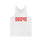 06040 Manchester Connecticut Zip Code Unisex Jersey Tank Top