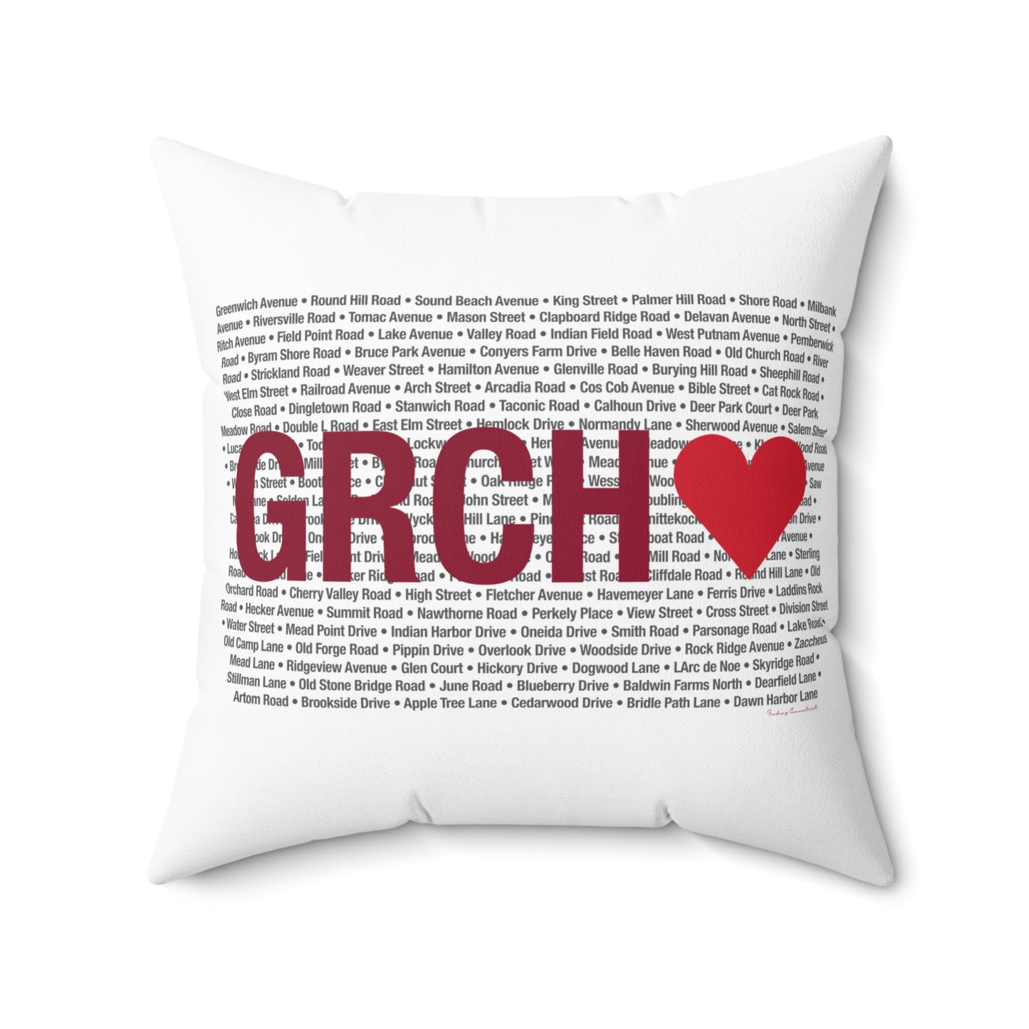 Greenwich Love Spun Polyester Square Pillow