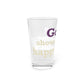Goose Shows Are My Happy Place - Cream & Purple Pint Glass, 16oz