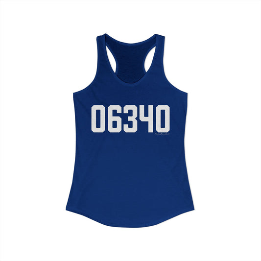 06340 Groton CT Zip Code Women's Ideal Racerback Tank Top