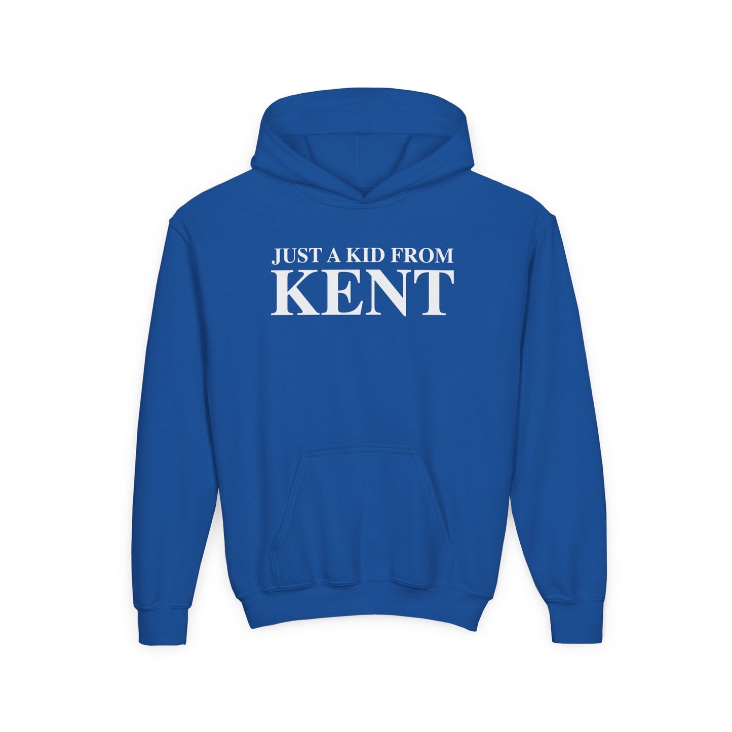 Just a kid from Kent Youth Heavy Blend Hooded Sweatshirt