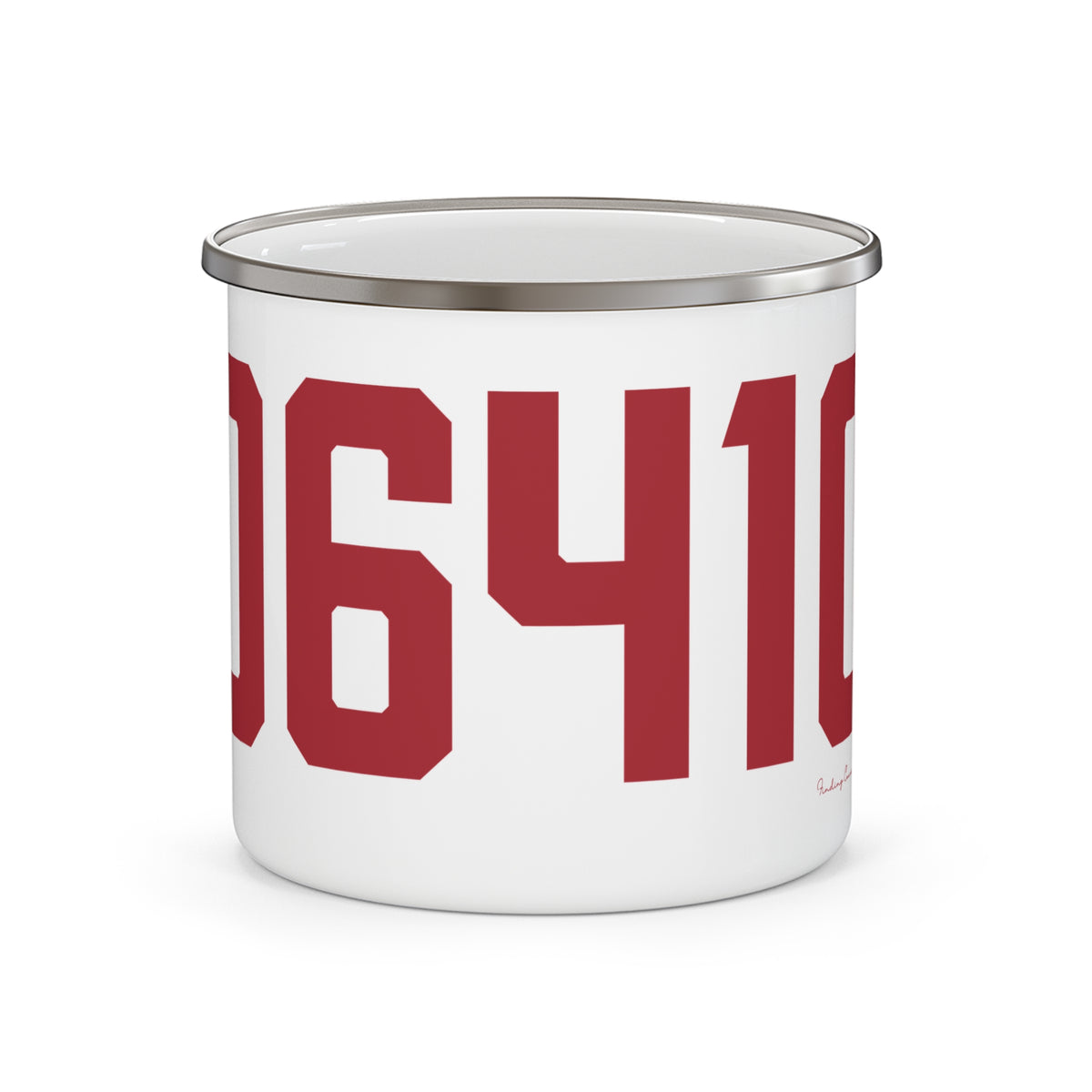 06410 Cheshire Connecticut Zip Code Enamel Camping Mug