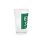 Vintage Exit 33 Merritt Parkway Sign Pint Glass, 16oz