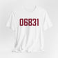 06831 - Greenwich Connecticut Zip Code Unisex Jersey Short Sleeve T-Shirt