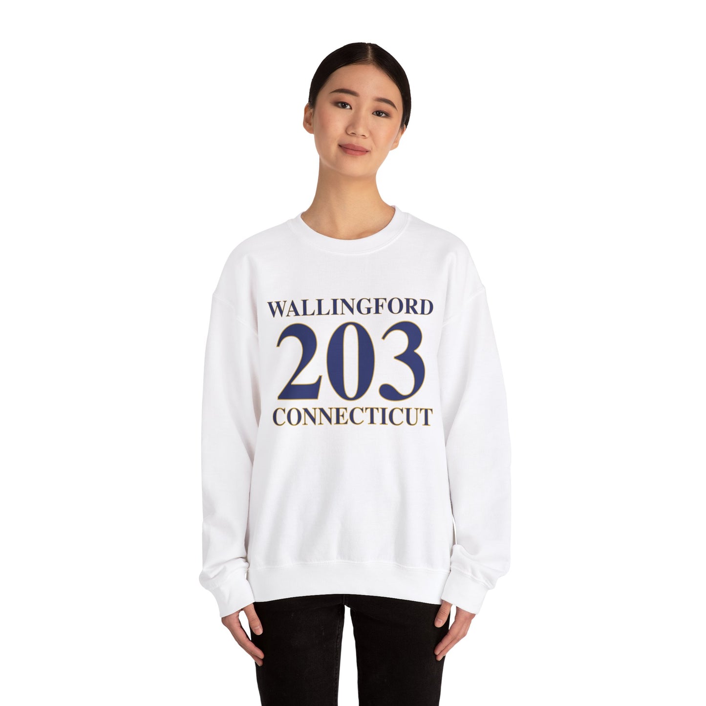 Wallingford 203 Connecticut Unisex Heavy Blend™ Crewneck Sweatshirt