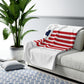 Woodbridge Connecticut Flag Sherpa Fleece Blanket