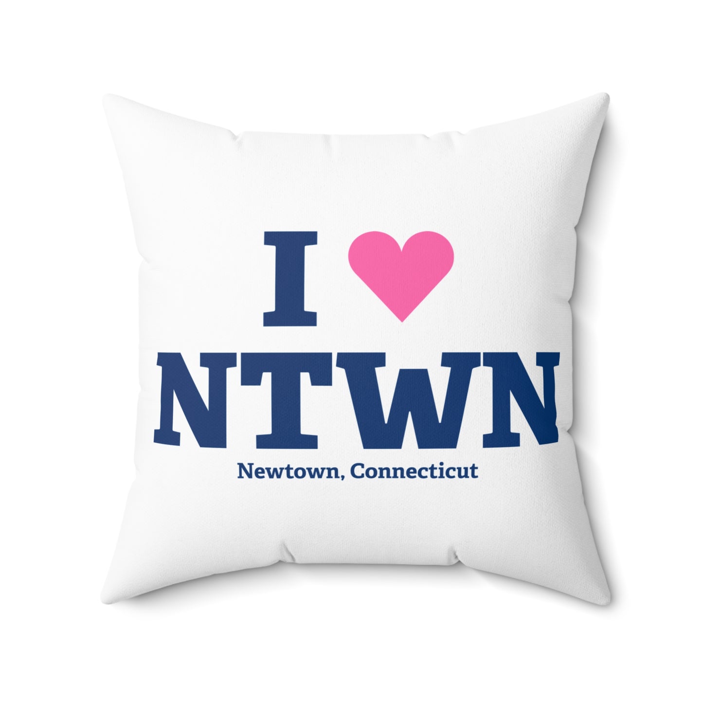 I Heart NTWN Spun Polyester Square Pillow