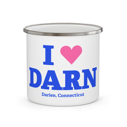 I Heart DARN Enamel Camping Mug