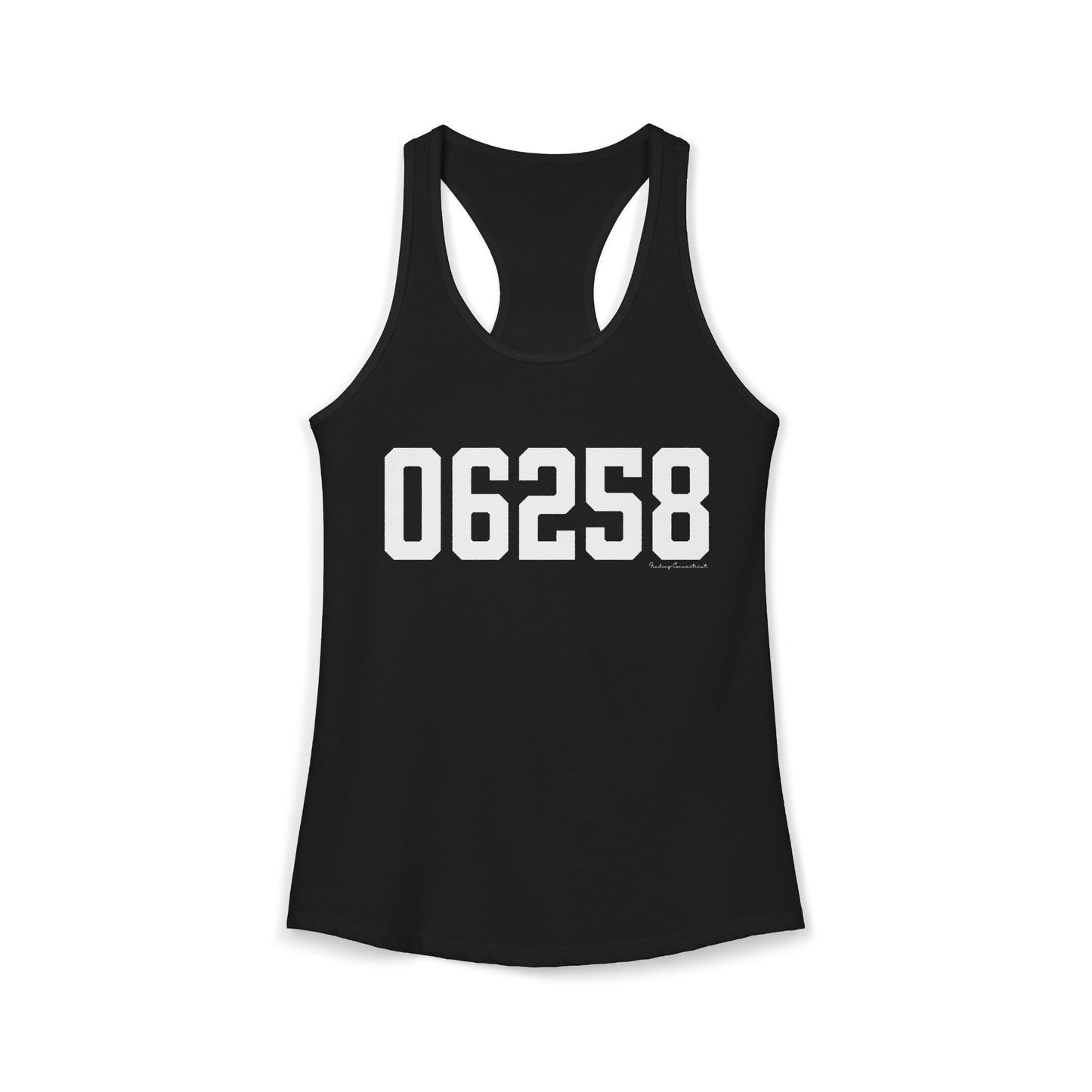 06258 Pomfret CT Zip Code Women's Ideal Racerback Tank Top