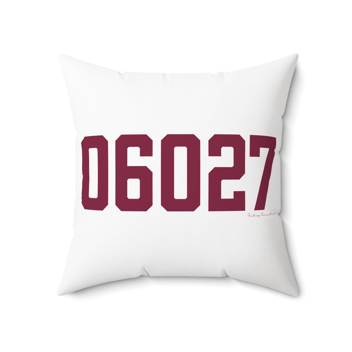06027 Hartland Connecticut Zip Code Polyester Square Pillow