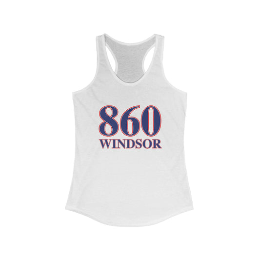 860 Windsor Red White & Blue Women's Ideal Racerback Tank Top