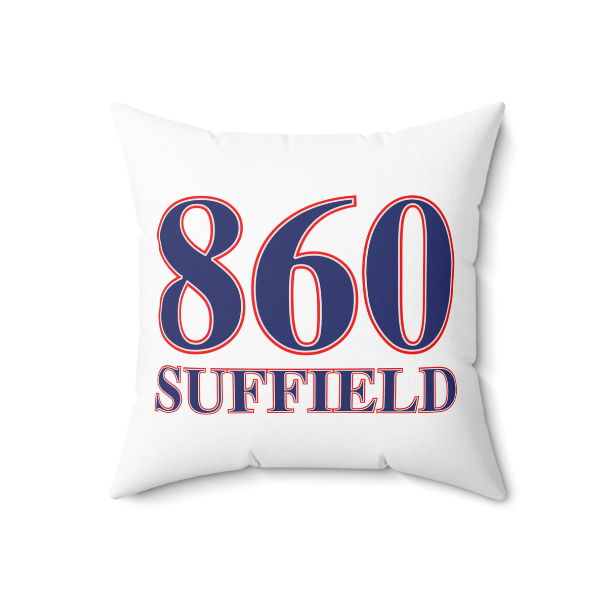 860 Suffield Red, White & Blue Spun Polyester Square Pillow