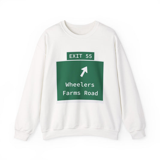 Vintage WCP Exit 55 Sign Unisex Heavy Blend™ Crewneck Sweatshirt