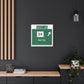 Vintage WCP Exit 58 Sign Matte Canvas, Stretched, 1.25"