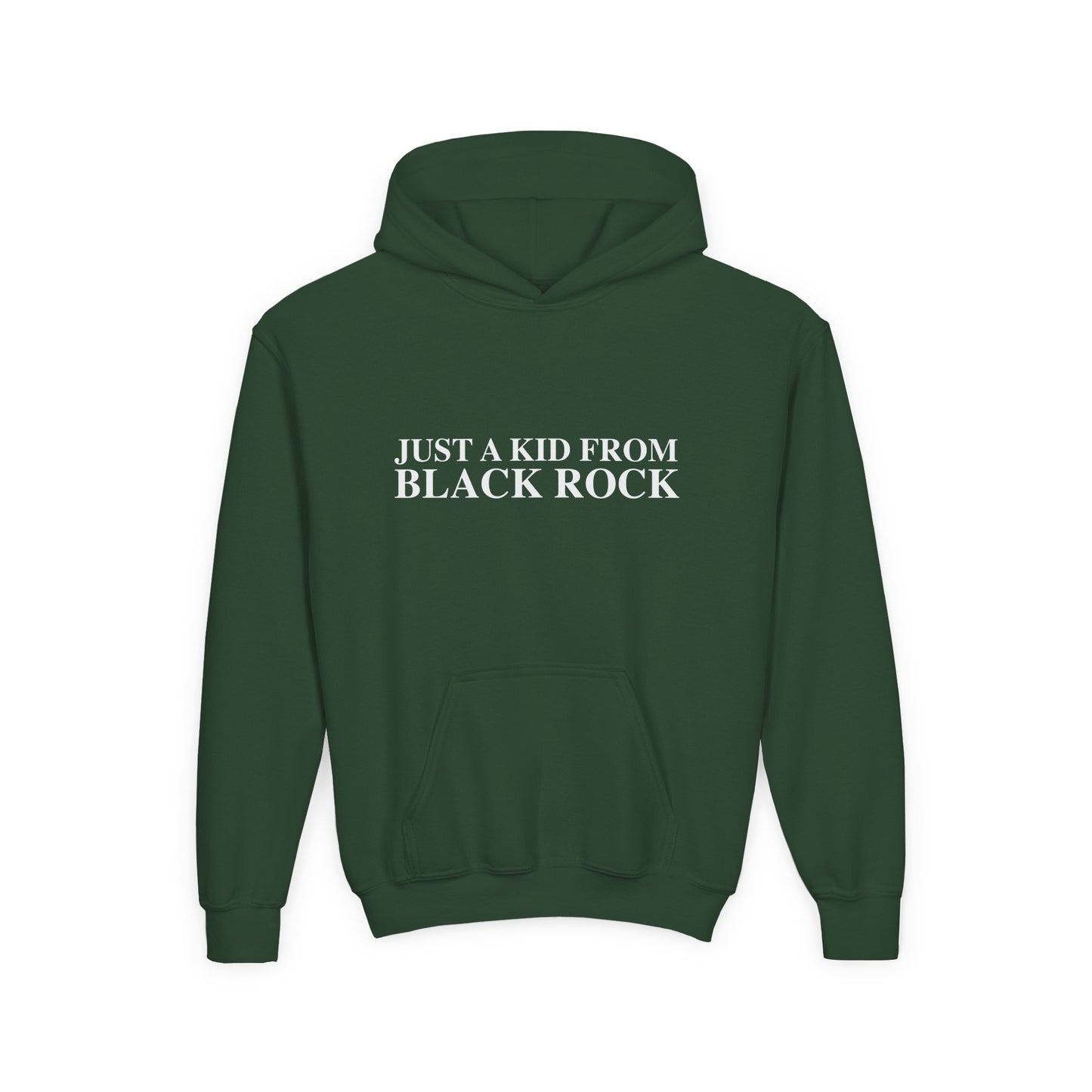 Just a kid from Black Rock Youth Heavy Blend Hooded Sweatshirt